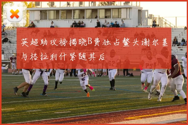 英超助攻榜揭晓B费独占鳌头谢尔基与格拉利什紧随其后
