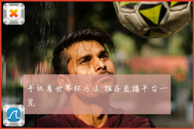 手机看世界杯方法 推荐直播平台一览