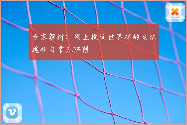 专家解析:网上投注世界杯的合法途径与常见陷阱